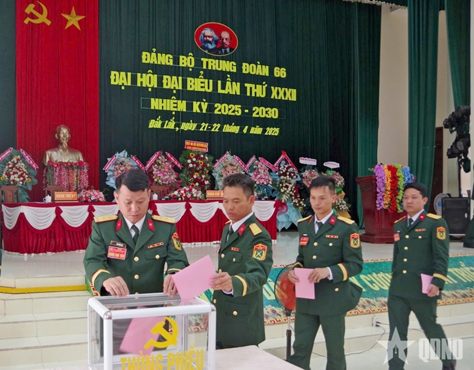Đại hội đại biểu Đảng bộ Trung đoàn 66, lần thứ XXXII nhiệm kỳ 2025 – 2030